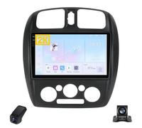 2K Autoradio per Mazda 323 BJ 2000-2003 Touch Screen QLED Android 13 Autoradio 9-Inch/Wireless CarPlay/Android Auto/WiFi/Radio FM AM RDS/GPS/Bluetooth/Telecamera Posteriore/ADAS DVR(M800S 2K)