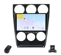 2K Autoradio per Mazda 6 Ⅰ2002-2007 Touch Screen QLED Android 13 Autoradio 9-Inch/Wireless CarPlay/Android Auto/WiFi/Radio FM AM RDS/GPS/Bluetooth/Telecamera Posteriore/ADAS DVR(M700S 2K)