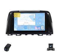 2K Autoradio per Mazda 6 Atenza 3 GJ 2012-2015 Touch Screen Android 13 Autoradio 9-Inch/Wireless CarPlay/Android Auto/WiFi/Radio FM AM RDS/GPS/Bluetooth/Telecamera Posteriore/ADAS DVR(B,M500S 2K)