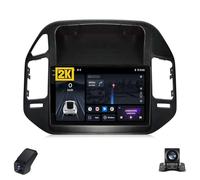 2K Autoradio per Mitsubishi Pajero 3 V70 V60 1999-2006 Touch Screen Android 13 Autoradio 9-Inch/CarPlay/Android Auto/WiFi/Radio FM AM RDS/GPS/Bluetooth/Telecamera Posteriore/ADAS DVR(B,Brown,M200S 2K)