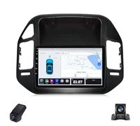 2K Autoradio per Mitsubishi Pajero 3 V70 V60 1999-2006 Touch Screen Android 13 Autoradio 9-Inch/CarPlay/Android Auto/WiFi/Radio FM AM RDS/GPS/Bluetooth/Telecamera Posteriore/ADAS DVR(B,Brown,M100CP)