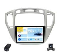 2K Autoradio per Toyota Highlander 1 XU20 2001-2007 Touch Screen QLED Android 13 Autoradio 9-Inch/CarPlay/Android Auto/WiFi/Radio FM RDS/GPS/Bluetooth/Telecamera Posteriore/ADAS DVR(Silver,M700S 2K)