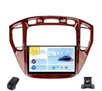 2K Autoradio per Toyota Highlander 1 XU20 2001-2007 Touch Screen QLED Android 13 Autoradio 9-Inch/CarPlay/Android Auto/WiFi/Radio FM RDS/GPS/Bluetooth/Telecamera Posteriore/ADAS DVR(Brown,M500S 2K)