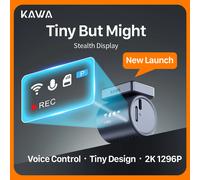 2K KAWA MINI 3 Pro Telecamere per Auto DVR Piccola Dash Cam 24 Parcheggio Auto Videoregistratore WiFi APP Controllo Vocale Dashcam per Auto