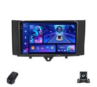 2K Schermo Radio per Auto per Mercedes Benz Smart Fortwo 2010-2015 Android 14 Doppio Din con CarPlay Android Auto/WiFi/GPS/Bluetooth/AM/FM/RDS/DSP/Telecamera Posteriore/ADAS DVR(C20Plus)