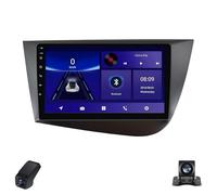 2K Schermo Radio per Auto per Seat Leon 2 2005-2012 Android 14 Doppio Din con CarPlay Android Auto/5G WiFi/4GLTE/GPS/Bluetooth/AM/FM/RDS/DSP/Telecamera Posteriore/ADAS DVR(C10Pro)