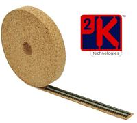 2K Sughero Pista Sottoposto 'N' Controllo 25mm X 10m X 3mm Rotolo per Peco