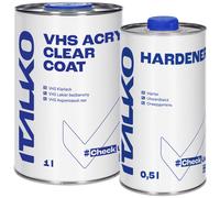 2K VHS 2:1 vernice trasparente lucida 1L per vernice auto + indurente 0,5L se...