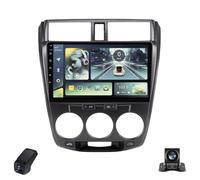 2KAutoradio per Honda City 2008-2013 Touch Screen QLED Android 12 Autoradio 9-Inch/Wireless CarPlay/Android Auto/WiFi/Radio FM AM RDS/GPS/Bluetooth/Telecamera Posteriore/ADAS DVR(Black,M150CP)
