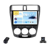 2KAutoradio per Honda City 2008-2013 Touch Screen QLED Android 12 Autoradio 9-Inch/Wireless CarPlay/Android Auto/WiFi/Radio FM AM RDS/GPS/Bluetooth/Telecamera Posteriore/ADAS DVR(Black,M200S 2K)