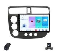 2KAutoradio per Honda Civic 7 LHD RHD 2000-2006 Touch Screen QLED Android 12 Autoradio 9-Inch/CarPlay/Android Auto/WiFi/Radio FM AM RDS/GPS/Bluetooth/Telecamera Posteriore/ADAS DVR(Lhd,M100CP)