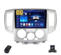 2KAutoradio per Nissan NV200 M20 2009-2023 Touch Screen QLED Android 12 Autoradio 9-Inch/Wireless CarPlay/Android Auto/WiFi/Radio FM AM RDS/GPS/Bluetooth/Telecamera Posteriore/ADAS DVR(M400S 2K)