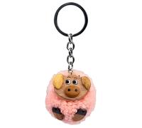2Kids Toys portachiavi in legno con pompon a forma di maialino