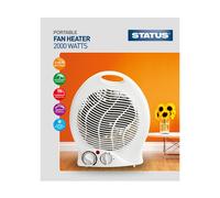 2kW Verticale Ventola Riscaldamento Elettrico Portatile 2 Calore Setting &