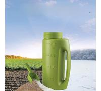 2L di Semi di Semi da Prato, Spargitore a Mano Shaker Shake Shake Dispenser con Cappuccio Regolabile, Maniglia Ergonomica e Materiale Premium per il Controllo Totale, Diffusione Multi -scopo (GREEN)
