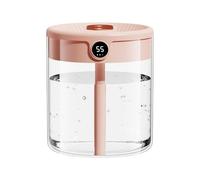 2L Large Capacity Humidifier - Double-Spray Desktop Diffuser With Digital Display & Top-Fill Design | Portable USB-Powered Essential Oil Diffuser For Bedroom, Car, And Travel