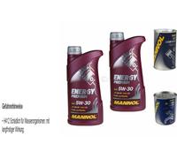 2L Olio Motore MANNOL Energy Premium 5W-30 1xLeak-Stop+Motor Doctor