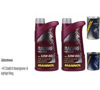 2L Olio Motore MANNOL Racing+Ester 10W-60 1xStop Perdite+Flush Motore