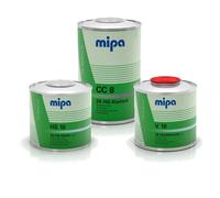 2L Set mipa CC8 2K Hs Vernice Chiara Lufttrocknung Incl. 0,5L Durezza + Diluente