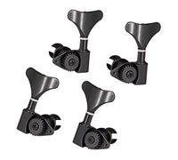 2L2R - Set di 4 vortici per bassi elettrici, colore: Nero