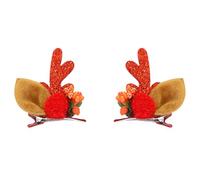 2lots Fermaglio per capelli di Natale, leggero, a forma di Babbo Natale, per festival, accessori per capelli alla moda per ragazze