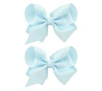 2lots Forcine per capelli per bambini, con fiocco, per Natale, per servizi fotografici e feste