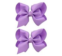 2lots Forcine per capelli per bambini, con fiocco, per Natale, per servizi fotografici e feste