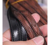 2m 10mm PU Pelle Cordino Corda Piatto Goffrato Striscia Fai Braccialetto Hobby