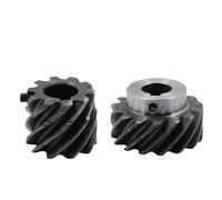 2M 10T 12T 15T 45 gradi ingranaggio elicoidale destro 45# acciaio ingranaggio sfalsato chiavetta foro 10/12/14/15/17/19mm 1 pz(14mm (keyway 5mm),12 Teeth)
