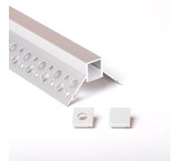 2m 4225 PROFILO DA INCASSO ALLUMINIO 2metri PER STRISCE LED CARTONGESSO PARETE