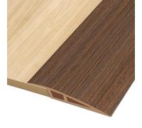 2M * 7cm Soglia di Dislivello Pavimento in PVC Autoadesiva, Profilo di Transizione Pavimento per Dislivello di 15-20mm, Listelli di Collegamento a Pavimento per Pavimenti Parquet (Legno Marrone Scuro)