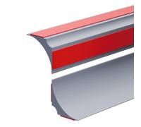 2M Barriera Doccia Ferma Acqua Silicone Doccia per Barriera Stop Acqua Soglia Striscia di Ritenzione Bagno Arresto Doccia Autoadesivo, Grigio(15x15mm,Due adesivi di supporto)