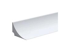 2M Barriera Doccia Ferma Acqua Silicone Doccia per Barriera Stop Acqua Soglia Striscia di Ritenzione Bagno Arresto Doccia Autoadesivo, Bianco(Un adesivo di supporto)