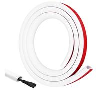 2M Canalina per Cavi Autoadesivo Bianco Nascondi Canalina per Cavi Bianca Striscia per Copricavo Parete Soffitto Flessibile Canalina per Montaggio a Filo Flessibile Piatto per Ufficio