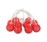 2M Christmas Ball Ornament LED String Lights Cotton Yarn Bulb Garland Christmas Tree Hanging Decoration (Color : G Size Shows) (A As picture shows)