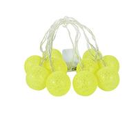 2M Christmas Ball Ornament LED String Lights Cotton Yarn Bulb Garland Christmas Tree Hanging Decoration (Color : G Size Shows) (F As picture shows)