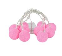 2M Christmas Ball Ornament LED String Lights Cotton Yarn Bulb Garland Christmas Tree Hanging Decoration (Color : G Size Shows) (C As picture shows)