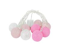 2M Christmas Ball Ornament LED String Lights Cotton Yarn Bulb Garland Christmas Tree Hanging Decoration (Color : G Size Shows) (D As picture shows)