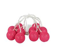 2M Christmas Ball Ornament LED String Lights Cotton Yarn Bulb Garland Christmas Tree Hanging Decoration (Color : G Size Shows) (B As picture shows)
