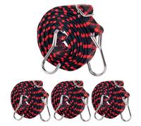 2M Corde Elastiche Con Gancio, Corda Elastica, Corda Elastica Con Gancio, Elastici Con Ganci, Cinghie Elastiche, Elastico Con Gancio, Corda Elastica Per Teloni, Elastici Portapacchi(Rosso)
