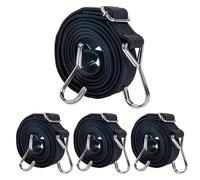 2M Corde Elastiche Con Gancio, Corda Elastica, Corda Elastica Con Gancio, Elastici Con Ganci, Cinghie Elastiche, Elastico Con Gancio, Corda Elastica Per Teloni, Elastici Portapacchi(Nero)