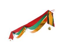 2M Double Wave Christmas Ribbon Bunting Xmas Ceiling Hanging Decoration with