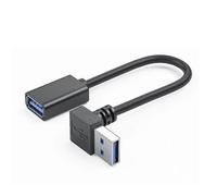 (2m Down Bend) Universal Usb 3.0 Extension Cable With 90-degree Bend For Home And Office Use