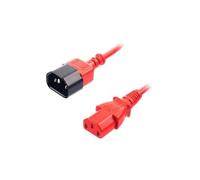 Lindy 30478 cavo di alimentazione Rosso 2 m Accoppiatore C14 Accoppiatore C13
