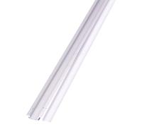 2M Kit Montaggio Con Diffusore Per Striscia LED da Incasso 2000X24.7X7Mm Argento
