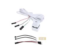2M Luci LED Portatili Computer Desktop PC Avvio Esterno Pulsante di Accensione/Spegnimento Cavo di Prolunga, Luce RGB