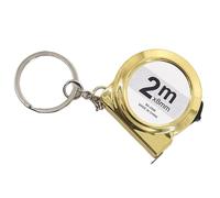 2M Metro a nastro in miniatura ABS portachiavi in acciaio al carbonio strumento di misurazione portatile per casa ufficio auto progetti fai da te uso quotidiano portachiavi multifunzione dispositivo