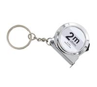 2M Metro a nastro in miniatura ABS portachiavi in acciaio al carbonio strumento di misurazione portatile per casa ufficio auto progetti fai da te uso quotidiano portachiavi multifunzione dispositivo