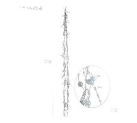 2M Ornamento Ghiaccio Trasparente Stile Stringa Vite per Decorazione Albero di N