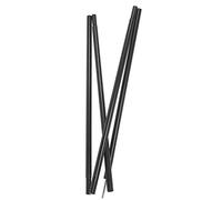 2m Outdoor Tent Pole | Sturdy Iron Shelter Support Rod for Camping/Hiking/Backpacking | Folding Design with 4 Segments & Elastic Cord | Wind - Stable Canopy Pole